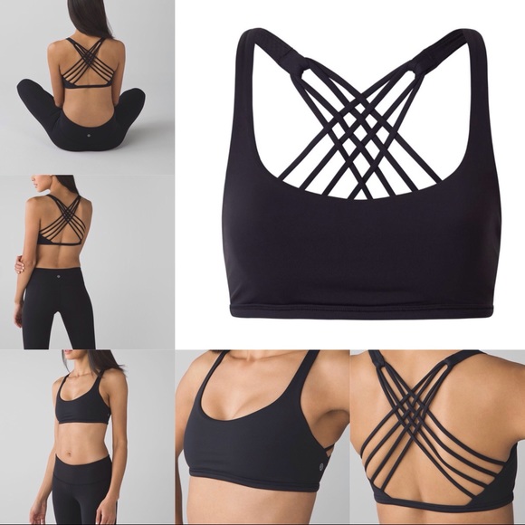 lululemon athletica Other - Lululemon Free To Be Bra (Wild) Black Sz 12